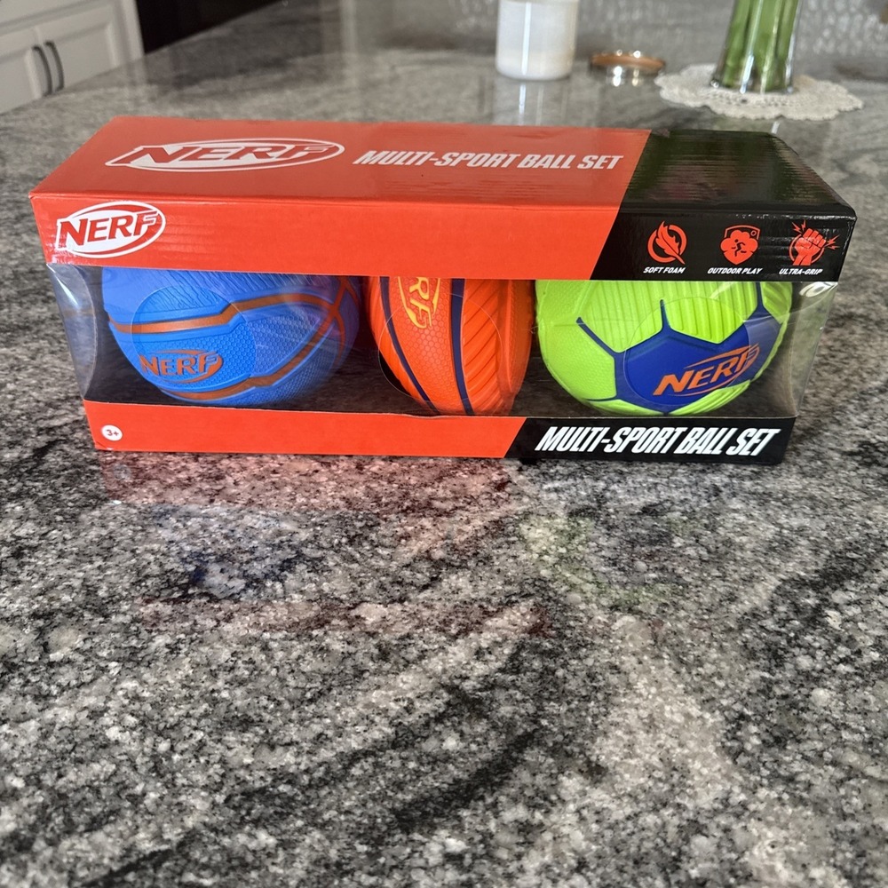 NERF Mini Soccer, Football, and Basketball Ball‎ Assortment Brand New In Box